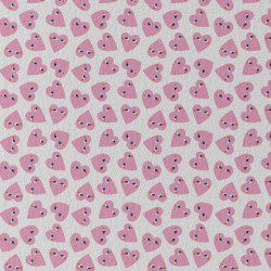 Punto estampado LUCETTE Blanco / Leche de fresa